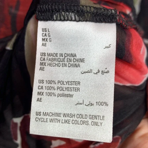 Bar III Punk Luxe Rose Blouse - Picture 4 of 5